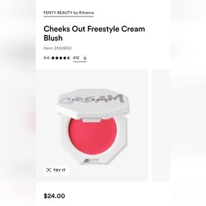 Fenty Beauty Cheeks Out Cream Blush in Strawberry Drip